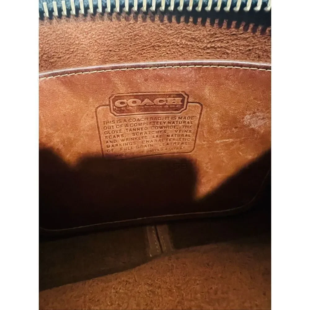 Coach Vintage Brown Basic Bag Bonnie Cashin 1970's Detachable Shoulder Straps Zi